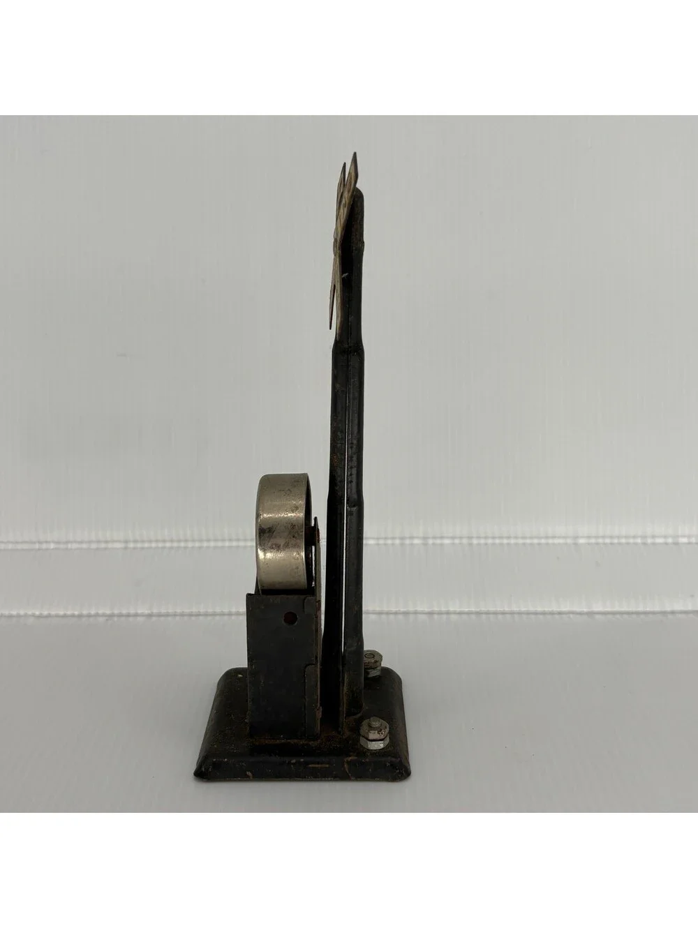 Vintage Marx Toys Tin Litho Railroad Crossing Bell Signal Mechanical 8.25 In USA